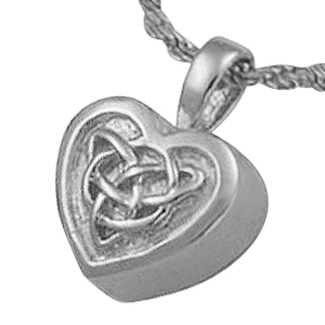 Celtic Heart Cremation Jewelry